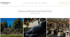 Desktop Screenshot of antelopevalleycountryclub.com