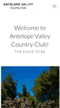 Mobile Screenshot of antelopevalleycountryclub.com